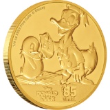 Donald Duck 85th Anniversary 1/4oz Gold Coin