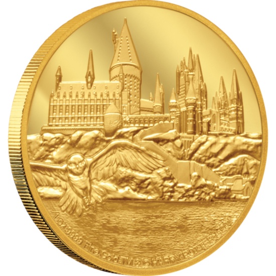 HARRY POTTER Coin Collection (TM) Classic - Hogwarts Castle 1oz Gold Coin