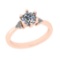 1.07 Ctw VS/SI1 Diamond 14K Rose Gold Ring