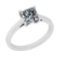 Certified 1.01 CTW (1 Pcs Princess LAB GROWN IGI Certified DIAMOND ) Diamond Solitaire 14k Ring H/SI