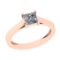 Certified 1.03 CTW (1 Pcs Princess LAB GROWN IGI Certified DIAMOND ) Diamond Solitaire 14k Ring J/SI