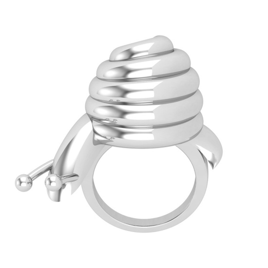 14k White Gold Animal Ring Weight Approx 43.20 Gram