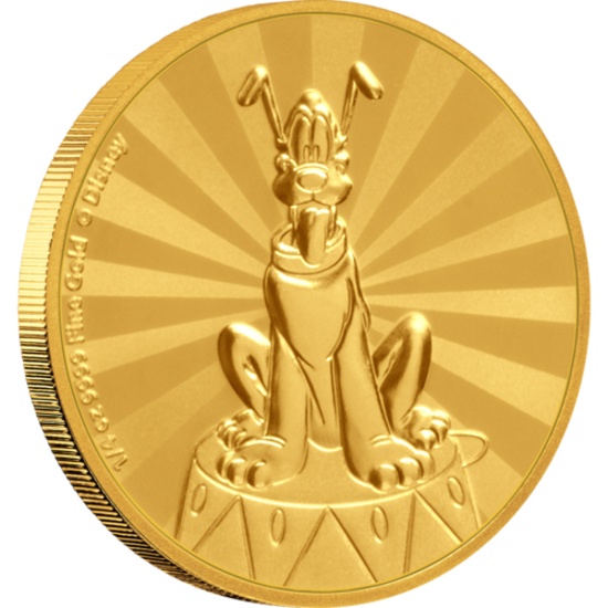 Mickey Mouse & Friends Retro Carnival - Pluto 1/4oz Gold Coin
