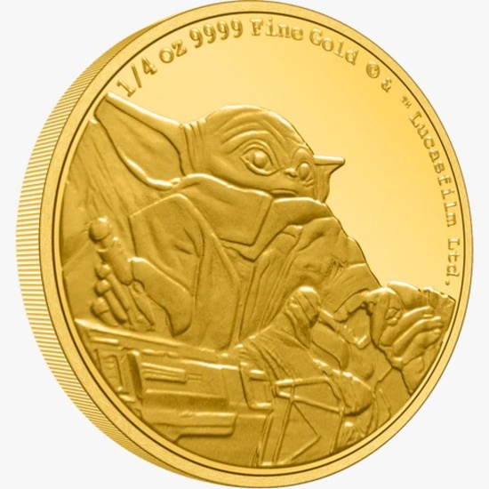 The Mandalorian(TM) Classic ? Grogu(TM) 1/4oz Gold Coin The Mandalorian(TM) Classic ? Grogu(TM) 1/4o