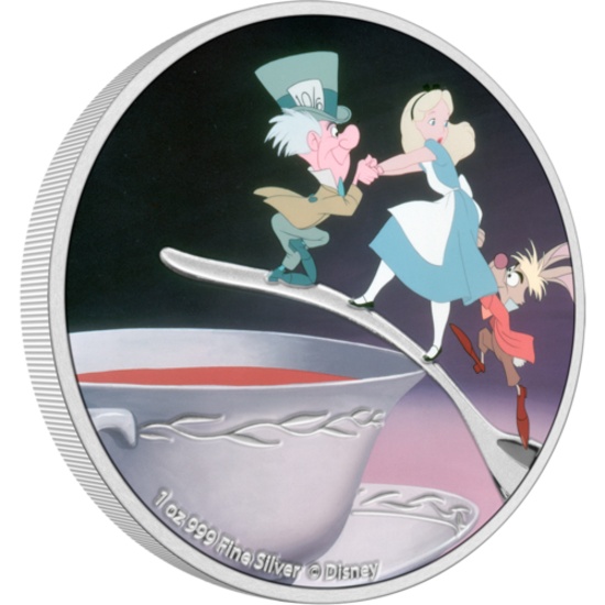 Disney Alice in Wonderland - The Mad Hatter 1oz Silver Coin