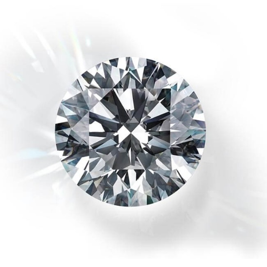 0.52 ctw VVS2 Certified Round LAB GROWN Diamond Cut Loose Diamond
