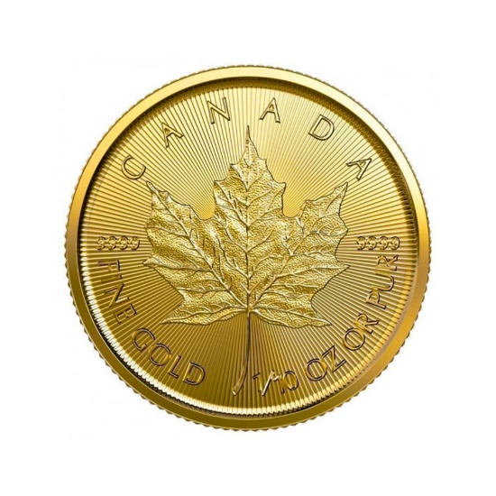 2022 1/10 oz Canadian Gold Maple Leaf Uncirculated
