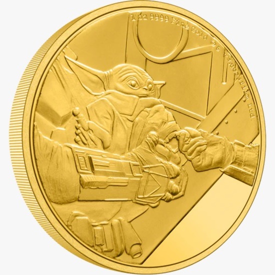 The Mandalorian(TM) Classic ? Grogu(TM) 1oz Gold Coin The Mandalorian(TM) Classic ? Grogu(TM) 1oz Go