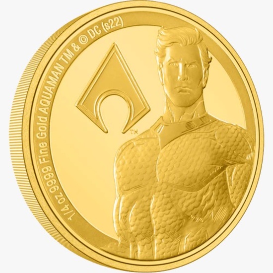 AQUAMAN(TM) Classic 1/4oz Gold Coin AQUAMAN(TM) Classic 1/4oz Gold Coin