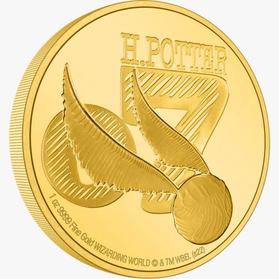 HARRY POTTER(TM) Classic - Golden Snitch(TM) 1oz Gold Coin HARRY POTTER(TM) Classic - Golden Snitch(