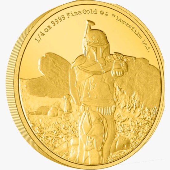 The Mandalorian(TM) Classic ? Boba Fett(TM) 1/4oz Gold Coin The Mandalorian(TM) Classic ? Boba Fett(