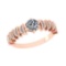 0.68 Ctw VS/SI1 Diamond Style 14K Rose Gold Engagement Ring ALL DIAMOND ARE LAB GROWN