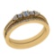 0.37 Ctw VS/SI1 Diamond 14K Yellow Gold Engagement Set Ring