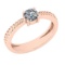 CERTIFIED 0.71 CTW D/VS1 ROUND (LAB GROWN IGI Certified DIAMOND SOLITAIRE RING ) IN 14K YELLOW GOLD
