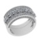 1.85 Ctw VS/SI1 Diamond 14K White Gold Men's Engagement, Wedding Entity Band Ring