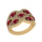 2.42 Ctw VS/SI1 Ruby And Diamond 14K Yellow Gold Vintage Style Ring