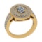 1.70 Ctw VS/SI1 Diamond Style 14K Yellow Gold Engagement Halo Ring ALL DIAMOND ARE LAB GROWN