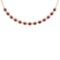 11.30 Ctw VS/SI1 Ruby And Diamond 14K Yellow Gold Girls Fashion Necklace