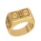14k Yellow Gold Poker theme Men's Solid Ring Weight Approx 18.50 Gram