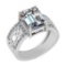 4.86 CtwVS/SI1 Diamond 14K White Gold Filigree Engagement Ring