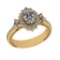 1.50 Ctw VS/SI1 Diamond 14K Yellow Gold Engagement Ring