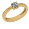 CERTIFIED 0.7 CTW D/SI2 ROUND (LAB GROWN IGI Certified DIAMOND SOLITAIRE RING ) IN 14K YELLOW GOLD
