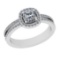 0.90 Ctw VS/SI1 Diamond 14K Yellow Gold Engagement Ring