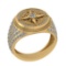 1.70 Ctw SI2/I1 Diamond 14K Yellow Gold Men's Stylish Engagement/Anniversary/Wedding Band Ring