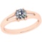 CERTIFIED 0.5 CTW F/VS2 ROUND (LAB GROWN IGI Certified DIAMOND SOLITAIRE RING ) IN 14K YELLOW GOLD