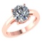 CERTIFIED 0.51 CTW H/VS2 ROUND (LAB GROWN IGI Certified DIAMOND SOLITAIRE RING ) IN 14K YELLOW GOLD