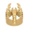 14k Yellow Gold Men's Fashion Scorpion /Zodiac symbol Ring Weight Approx 23.40 Gram