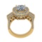 4.80 Ctw VS/SI1 Diamond 14K Yellow Gold Engagement /Wedding Halo Ring