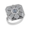 1.95 Ctw VS/SI1 Diamond 14K White Gold Anniversary Ring
