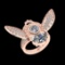 5.24 Ctw VS/SI1 Diamond 14K Rose Gold Creature Ring