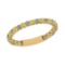 1.40 Ctw i2/i3 Treated Fancy Yellow And White Dimaond 14K Yellow Gold Entity Band Ring