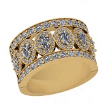 3.30 Ctw VS/SI1 Diamond 14K Yellow Gold Men's Engagement, Wedding Entity Band Ring
