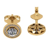 2.24 Ctw VS/SI1 Diamond Style 14K Yellow Gold Stud Earrings ALL DIAMOND ARE LAB GROWN
