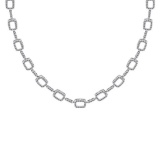 2.20 Ctw VS/SI1 Diamond 14K White Gold Necklace