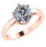 CERTIFIED 0.5 CTW D/VS1 ROUND (LAB GROWN IGI Certified DIAMOND SOLITAIRE RING ) IN 14K YELLOW GOLD