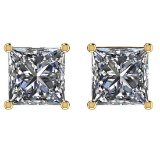Certified 1.01 CTW Diamond (LAB GROWN IGI Certified DIAMOND Stud Earrings ) F/SI2