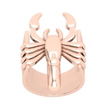 14k Rose Gold Men's Fashion Scorpion /Zodiac symbol Ring Weight Approx 23.40 Gram