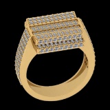 2.00 Ctw VS/SI1 Diamond 14K Yellow Gold Men's Engagement /Wedding Ring