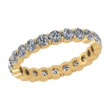 2.50 Ctw VS/SI1 Diamond 14K Yellow Gold Entity Band Ring