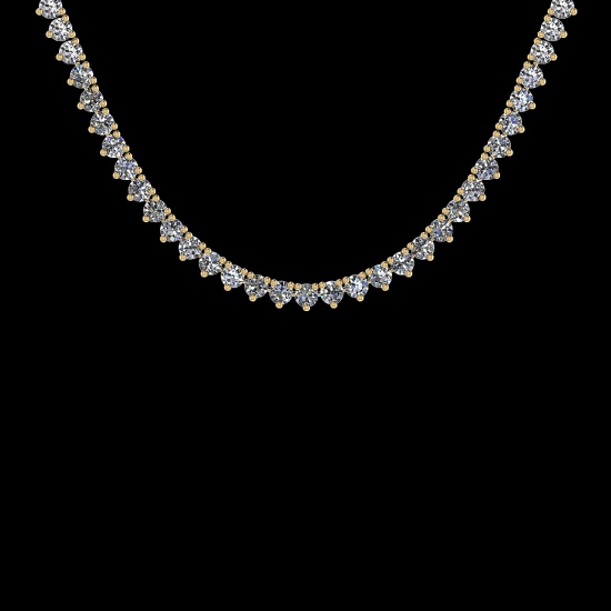 2.24 Ctw VS/SI1 Diamond 14K White Gold Slide Necklace