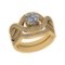 1.20 Ctw VS/SI1 Diamond 14K Yellow Gold Engagement Set Ring