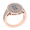1.70 Ctw VS/SI1 Diamond Style 14K Rose Gold Engagement Halo Ring ALL DIAMOND ARE LAB GROWN