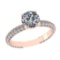 2.72 Ctw VS/SI1 Diamond Style 14K Rose Gold Engagement Ring ALL DIAMOND ARE LAB GROWN
