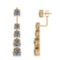 3.96 Ctw VS/SI1 Diamond 14K Yellow Gold Earrings ALL DIAMOND ARE LAB GROWN
