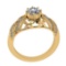 1.72 Ctw VS/SI1 Diamond 14K Yellow Gold Vintage Style Ring