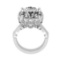 12.78 Ctw VS/SI1 Diamond 14K White Gold Vintage Style Skull Ring